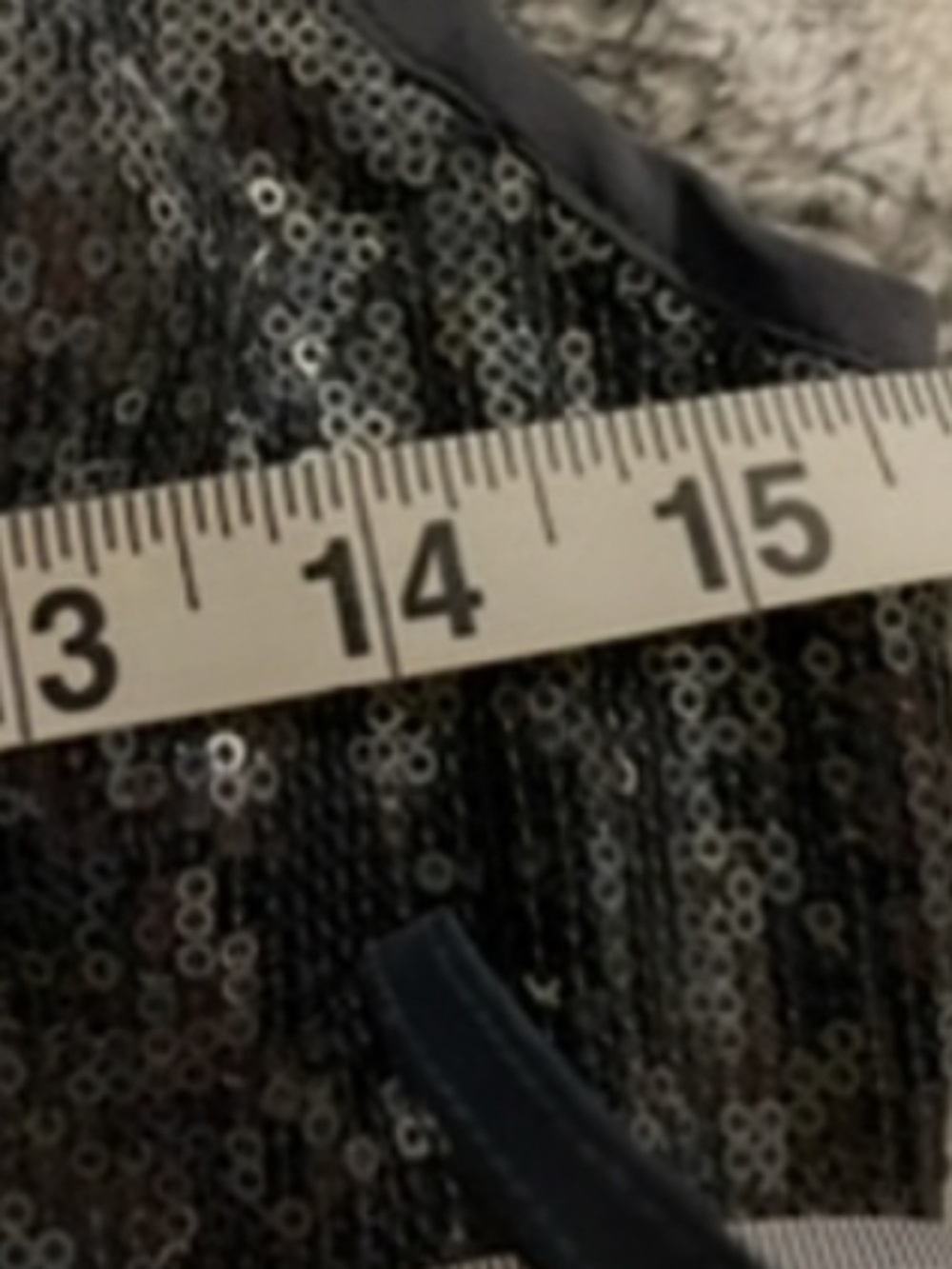 Hale Bob SPARKLING METALLIC  GRAY mini dress. Size L - Picture 6 of 7